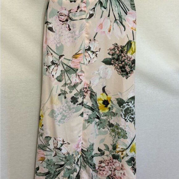 Y-13 DN Designs NWT Pink Floral Ruffled Shirt Sleeve High Low Dress Size 10 - Picture 9 of 15